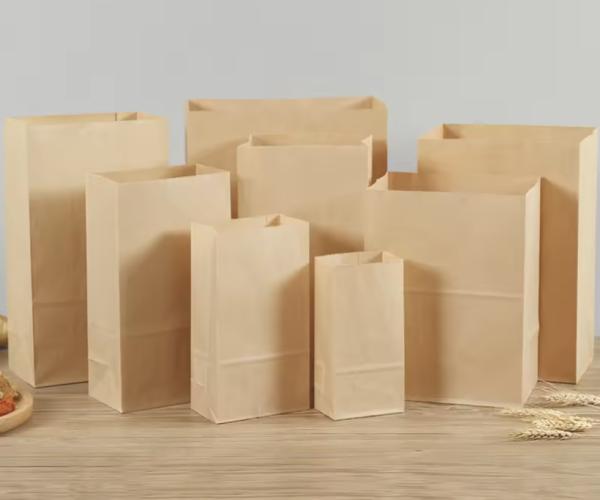 Bolsas de papel personalizadas para comida para llevar, bolsas de la compra, embalaje de regalo, impresión offset, bolsas de papel kraft reciclables