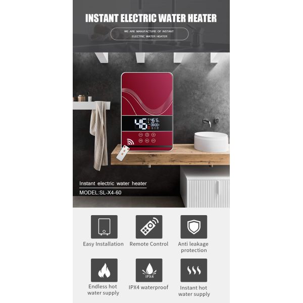 Душ 4КВ 110В водонагреватель мгновенный электрический для ванной