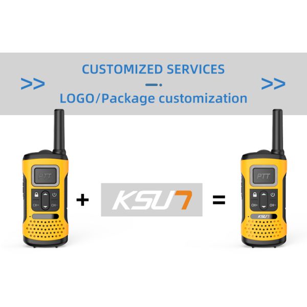 Handheld UHF KSUN GZ32 PMR FRS License Free Two Way Radio with Clone Decoding Function