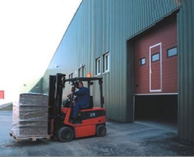 Manual Operate Insulated Sectional Doors Rust Proof With Chain Hoist