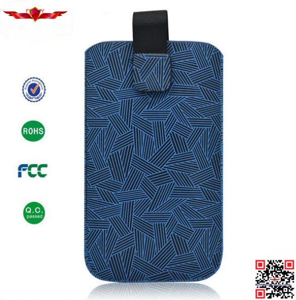 Hot Selling  Soft Synthetic PU leather Pull Pouch Leather Cover Cases For MOTO E