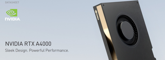 Entalhe 448GB/S único GPU mordido de NVIDIA RTX A4000 Ray Tracing Graphics Card 16GB GDDR6 256