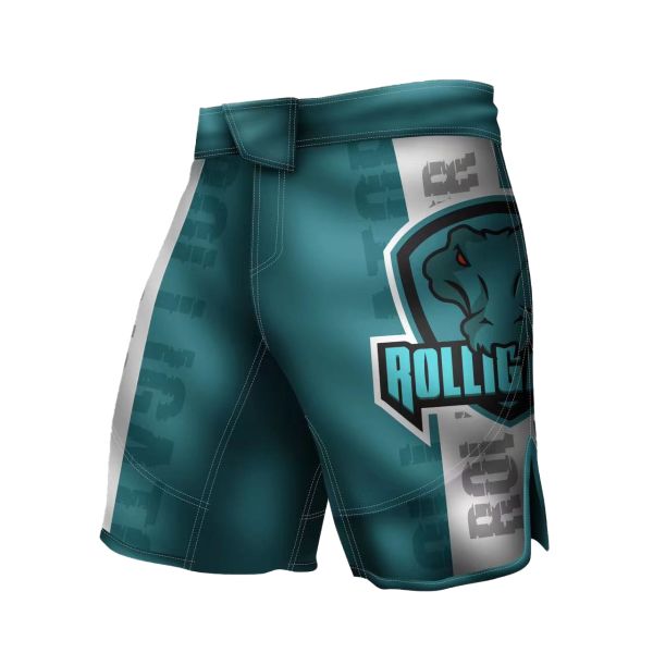 Breathable Quick Dry MMA Fight Shorts Custom Labels For Men BJJ Grappling Training