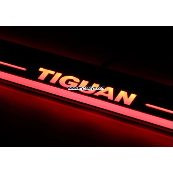 Volkswagen VW Tiguan car Led lights Moving door sill light Welcome Pedal sale