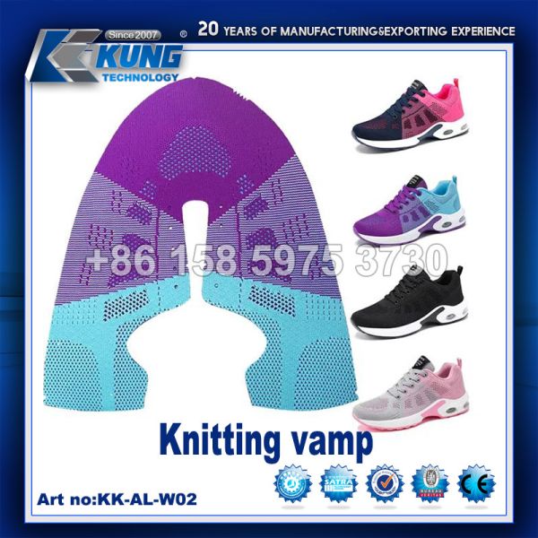 Lightweight Knitting KPU Stylish Uppers , Abrasion Resistant Shoes Vamp