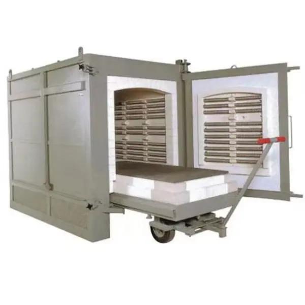 Máquina inferior 20kw do tratamento térmico da fornalha do carro industrial de alta temperatura da estufa do trole