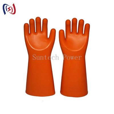 Gants isolants à manchette droite Gants électriques isolants en caoutchouc latex