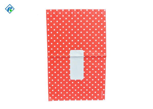 Wateroof high quality 8x10'' self adhesive custom printed red color poly mailers