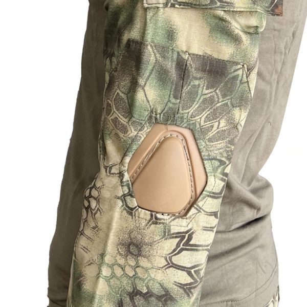 Outdoor Breathable Suit Olive Green Black Frog Suit with 4 Seasons and TWILL Fabric