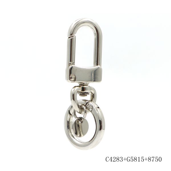 New Arrival Metal Round Tag Custom Logo Dog Collar ID Tag Key Chain Clasp Charm