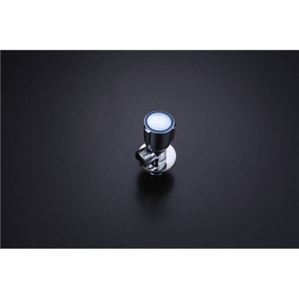 Lead Free Bathroom Water Valve Wash Basin Brass Angle Red Rushing Brass