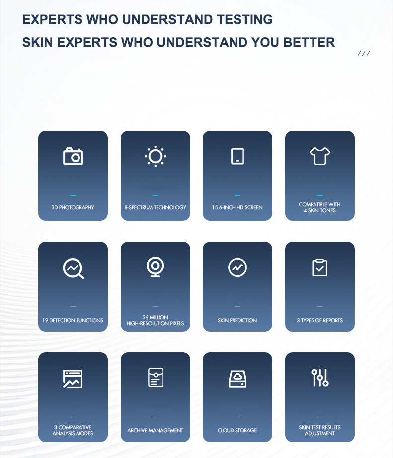 Одноостановка всевозможный цифровой 3D Al цифровой тестер анализатор изображения кожи