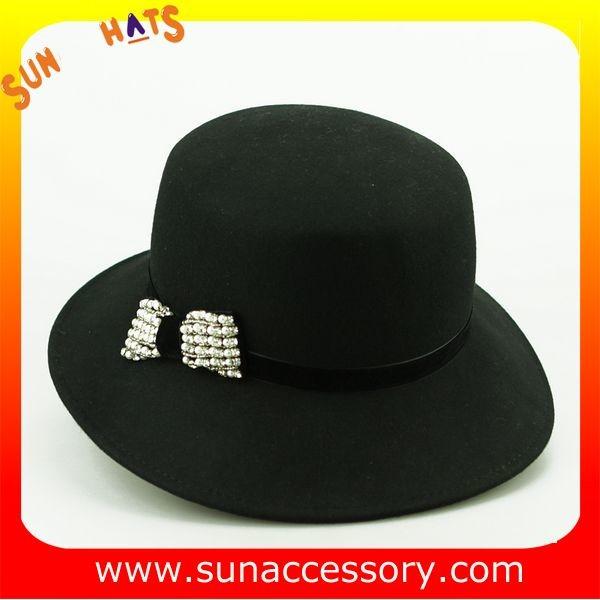 1403  hot sale mid brim hats wholesale for ladies,100% Australia wool felt hats