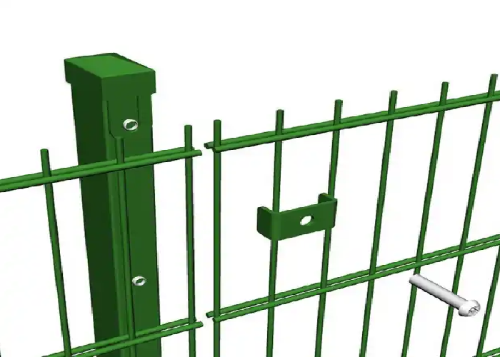 Aesthetic Double Loop Wire Fencing Gray PVC-Coated for Villa Communities