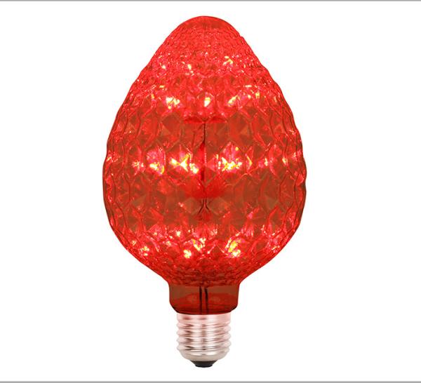 Strawberry Glass Decorative Filament Bulbs 3 Watt Led G95 E27 95x135 Mm