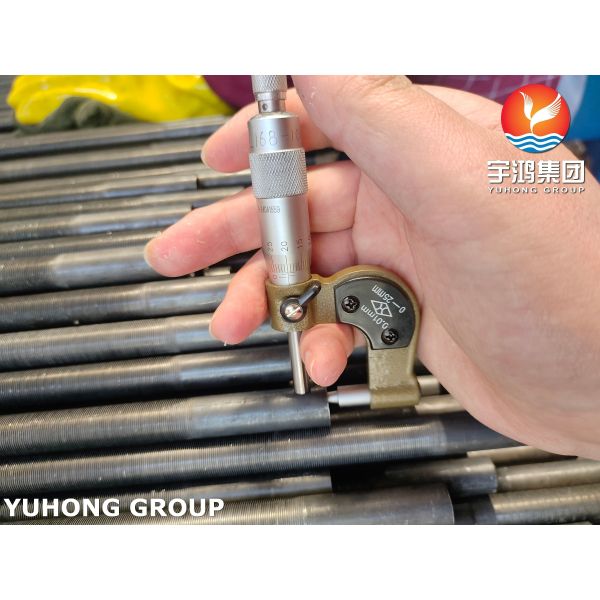 A333 Gr.1 Alliage d'acier au carbone Tube à basse température à basse aileron pour un transfert de chaleur amélioré dans les usines pétrochimiques