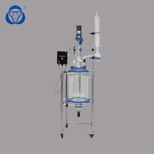 10L to 100L Borosilicate Glass 3.3 Vacuum Hydrolysis Reactor with 1 Year Warranty and 220V Motor Power