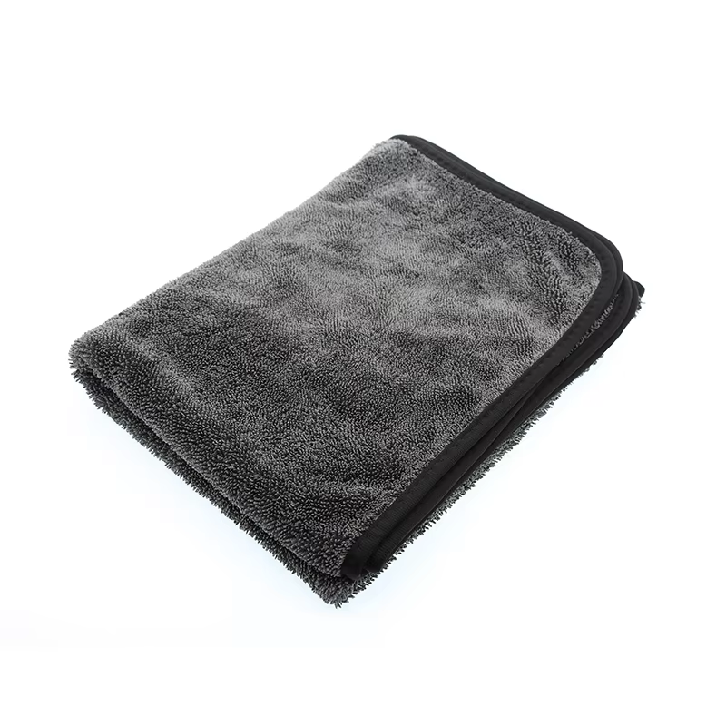 600gsm 40*60cm good water absorption microfiber towel car drying twisted car wash towel
