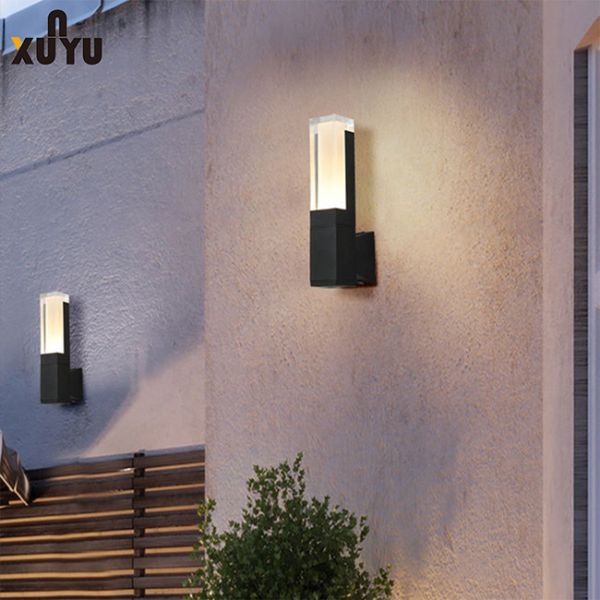 Double Headed Aluminum Acrylic Outdoor Balcony Wall Lights 3000K 6000K