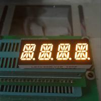 Display LED alfanumérico de tres dígitos 20mA Consumo de corriente a través del tipo de montaje de agujero Display brillante y claro