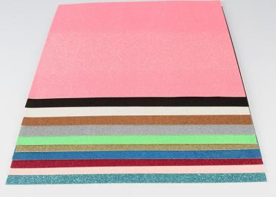 Decorative Coloful Sparkle Glitter Paper , Strong Adhesive Self Stick Glitter Paper