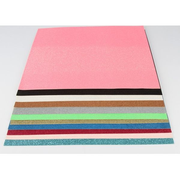 Heat - Resistant Sticky Back Glitter Paper , Handmade Adhesive Glitter Paper