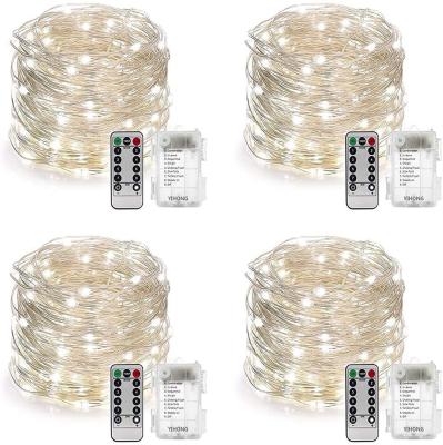 Warm White Twinkle 1.5V Battery Operated Christmas Lights 100 Hours