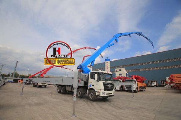 Concrete Pump Truck China JIUHE 56M Concrete Pump Truck Cement Boom Truck Concrete Pumping Equipment