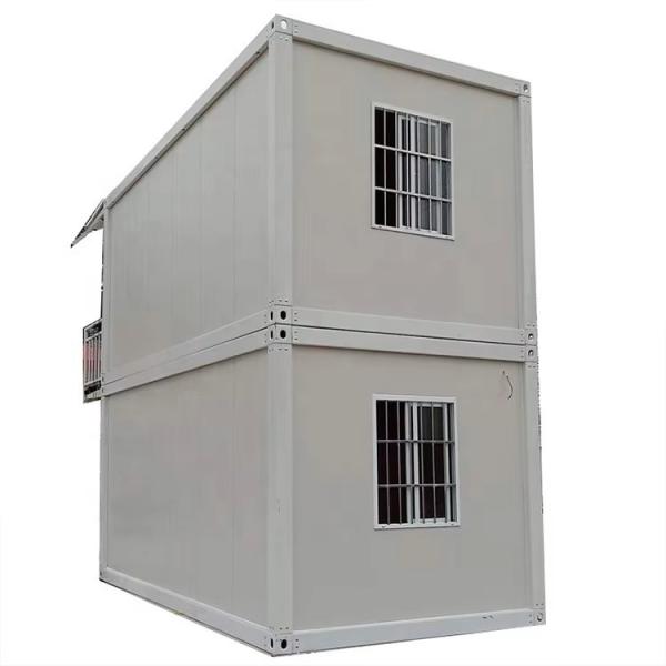 Windbreak Container Casa com banheiro Flat Pack Design e Sandwich Panel Material
