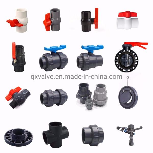 Manual Driving Mode QX11 1/2 to 4 Design Plastic Two Pieces Ball Valve