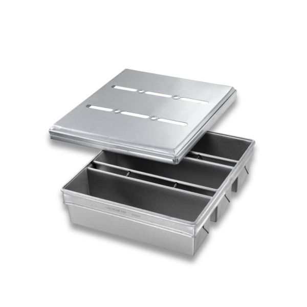 RK Bakeware China Foodservice NSF Commercial Aluminum Loaf Pans / Special Strap Pullman Bread Pan