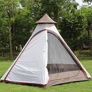 Outdoor Camping Retro Tent, Luxury Glamping Tent Waterproof Canvas Tents for Family Camping Outdoor Hunting Party