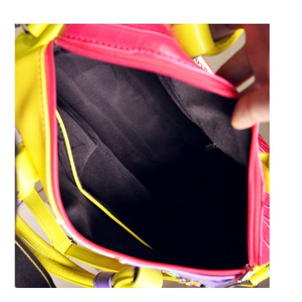 Europe and selling women's handbags shoulder diagonal cartoon character embroidery Boston Messenger Bag