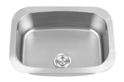 banca da cozinha de aço inoxidável lustrada 0.7mm 60*43cm de Undermount