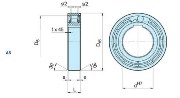 Серия BS хромовой стали муфты Gcr15 высокой точности переливаясь через край для муфты ролика иглы чашки редукторов вычерченной