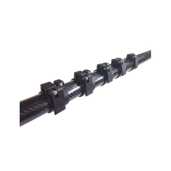 Length 3.75m Carbon Fiber Telescopic Pole Windows Cleaning Waterfed Pole