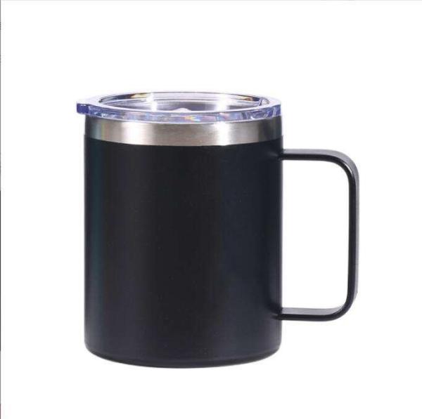 14oz Stainless Steel Travel Tumbler Insulated Coffee Mug Custom Logo Wine Cup Vacuum Coffee Mug With Handle