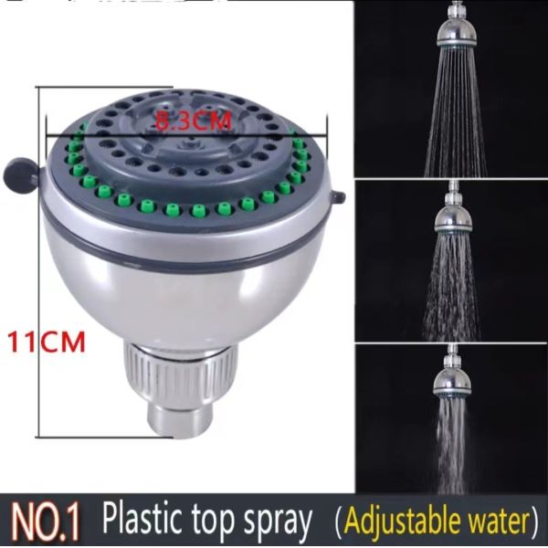 Water Saving Plastic High Pressure Rain Head Shower Nozzle for Effective Bathing