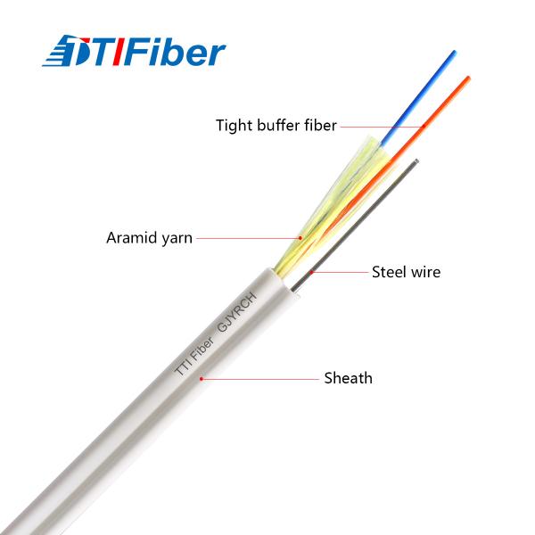 GJYRCH Steel Wire Singlemode LSZH Fiber Optic Cable Customizted