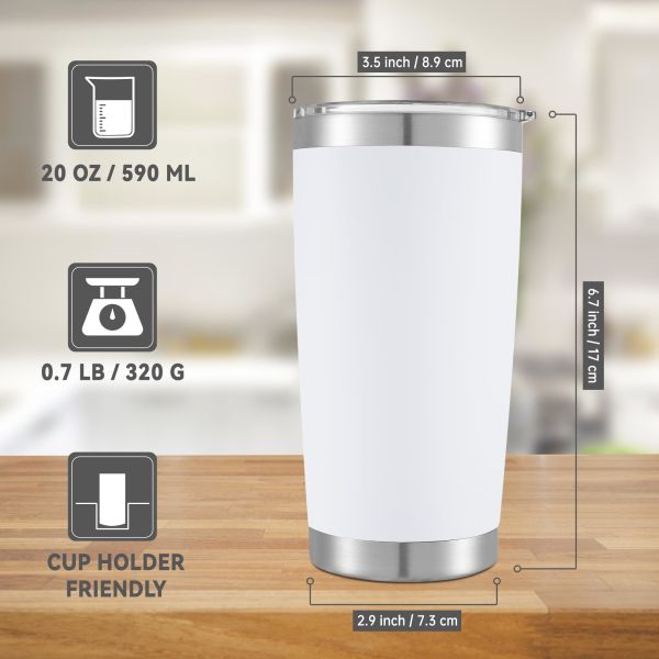 Custom Logo Powder Coated Stainless Steel Tumbler Regular 2025 Wholesale Bulk Custom 20 Oz Powder