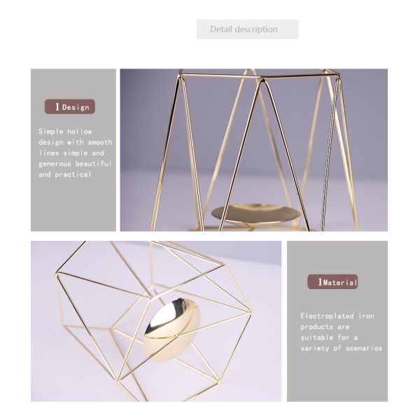 Hot Sale The New Candle Holder Luxury Wedding Candle Holder Stand  Metal Candlestick