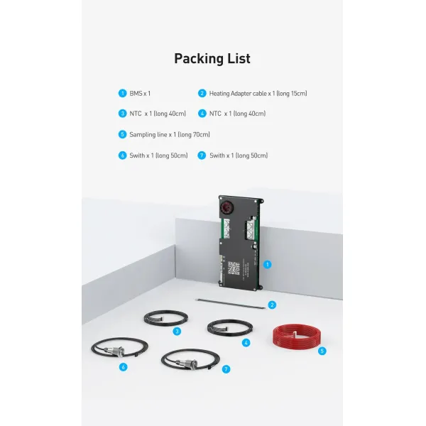 Smart BMS LiFePO4 4s 12V BMS LiFePO4 8s 24V 100A 150A for Car Starting Truck Lithium Battery