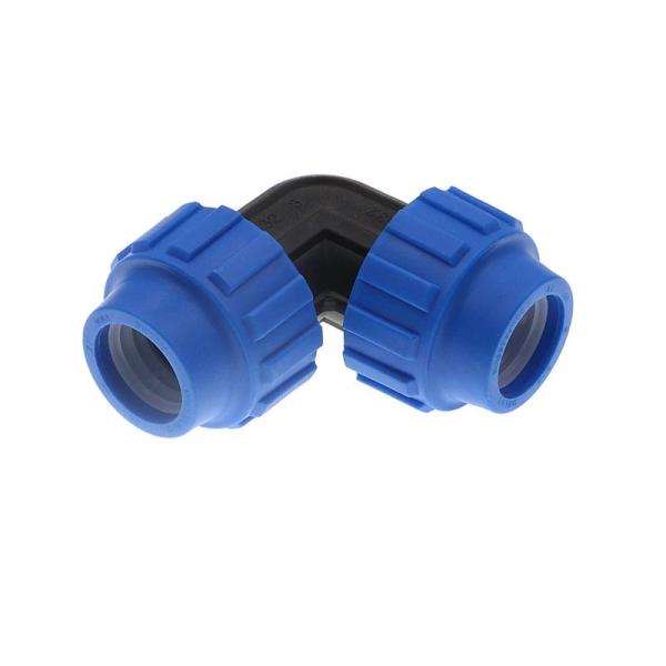 Compression Elbow Irrigation Tubing Connectors 90 Degree Pipe Fittings Impact Resistant