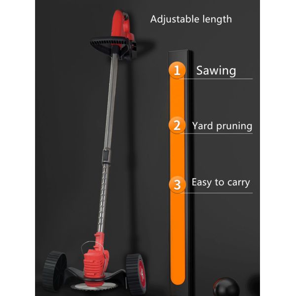 Регулируемая высота стрижки Литийная газонокосилка Экологически чистая работа