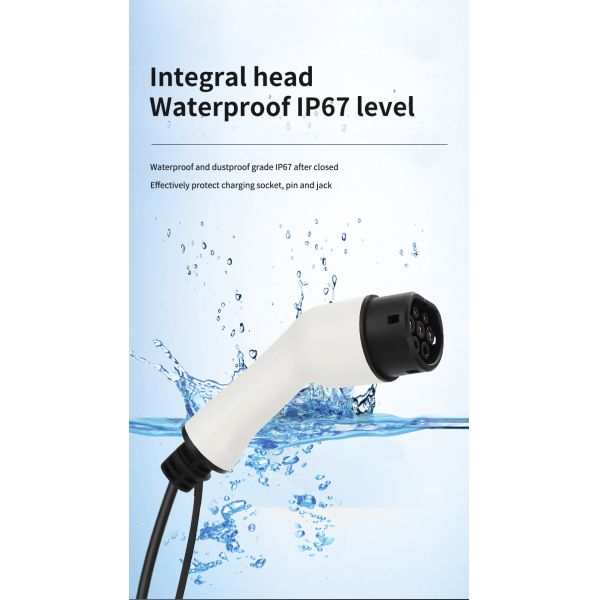 Car Charger AC Mode 2 Silence 3.5kw 16A EVSE Level 2 Type2 EV Charger With Screen