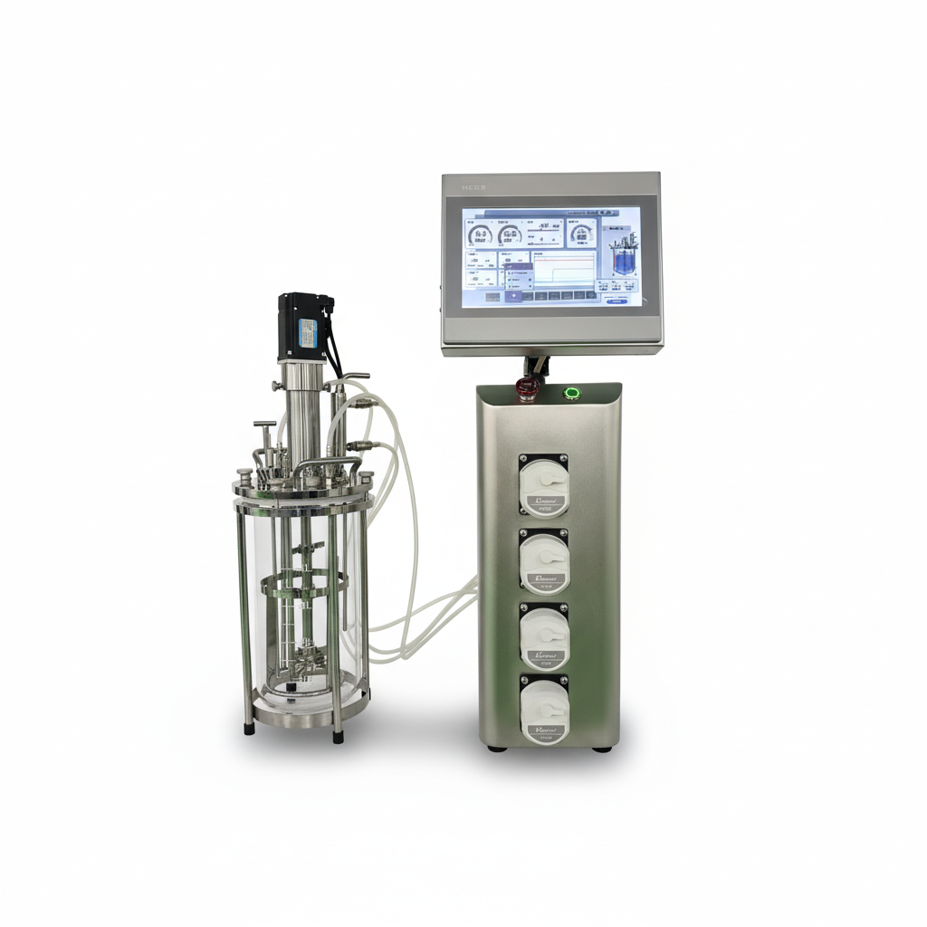 5L Full Glass Fermenter 0.15 Mpa Lab Fermenter SXC-GF-5L For Microbial Culture