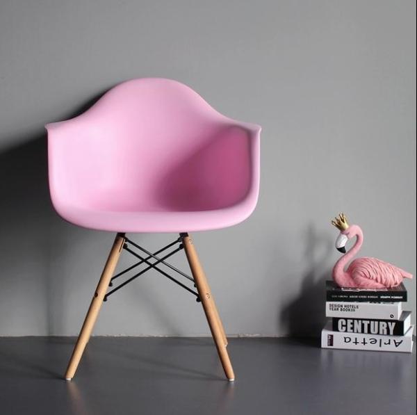 Nordic dining EAM DAW chair household desk backrest creative modern simple restaurant coffee negotiation plastic chair