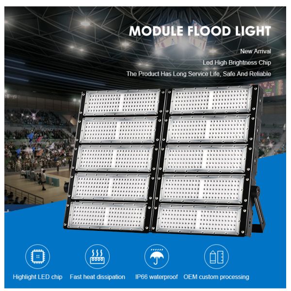 High Performance LED Flood Light  AC277V Industrial LED Stadium Lighting