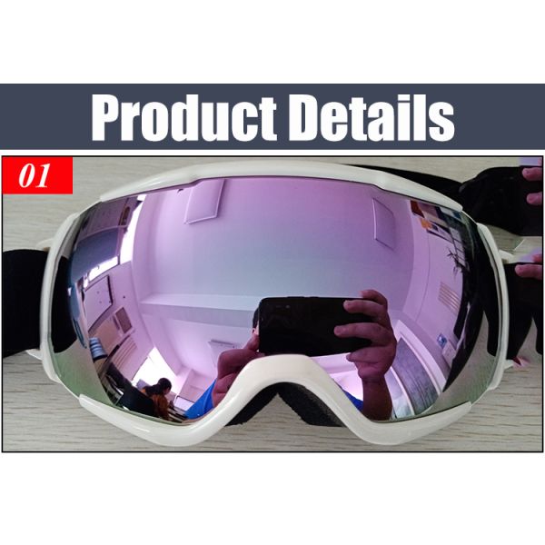 CE EN174/ISO 9001 2008 Certified Polycarbonate Ski Goggles for Kids UV400 Polarized