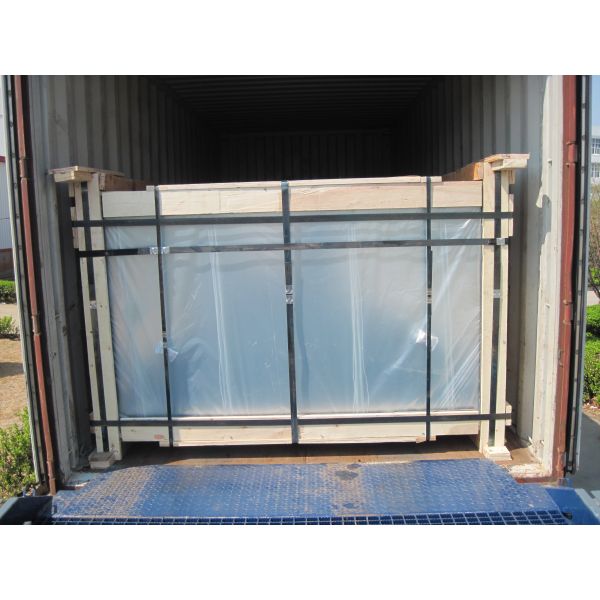 Tempered Clear Flat Solar Glass , Light Transmittance Rate Solar Energy Glass